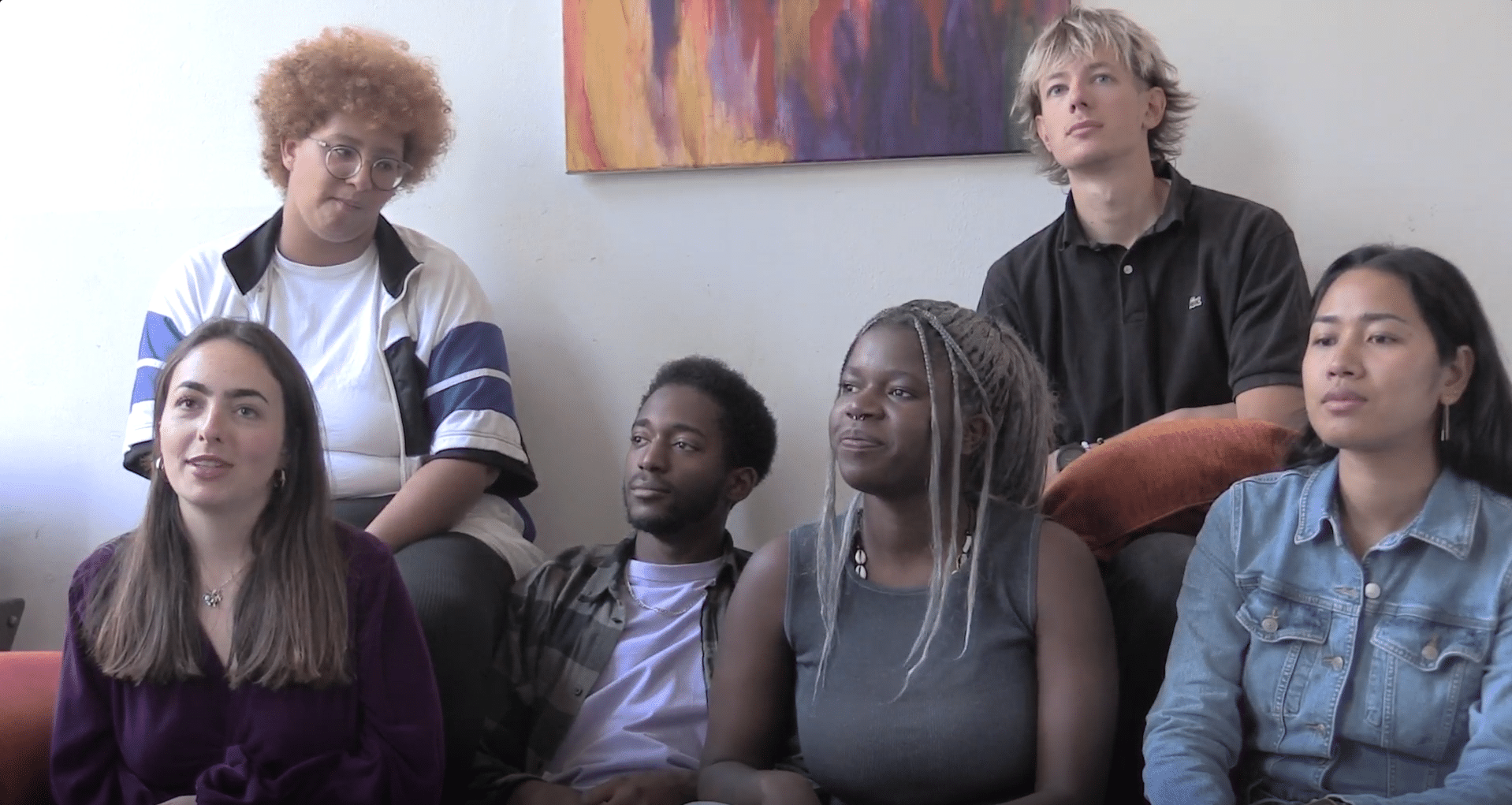 Les membres du collectif Raciné lors de notre interview